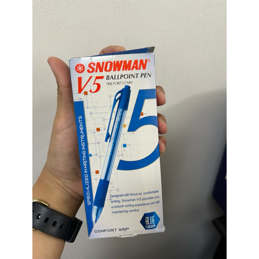 

Pulpen / Bolpen / Pen / Pena SNOWMAN V5 0.7 mm