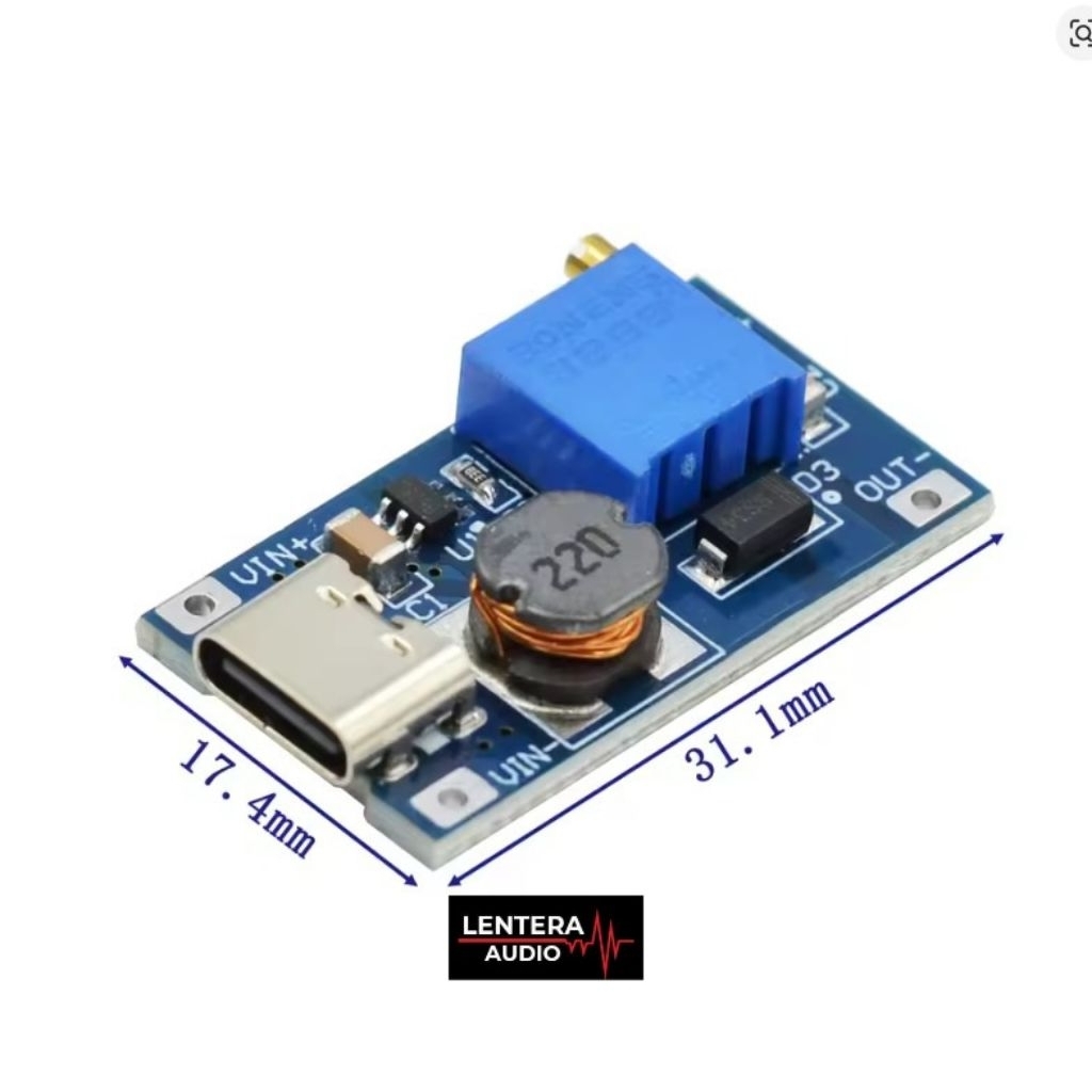 MT3608 DC-DC 2A Step Up Boost Converter Module Power Supply MT 3608 / MT3608 Step Up DC-DC 2A StepUp