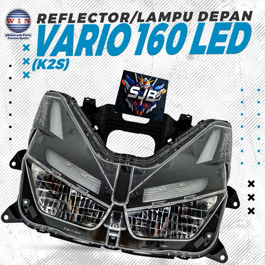 WIN REFLECTOR DEPAN LAMPU DEPAN VARIO 160 + LED