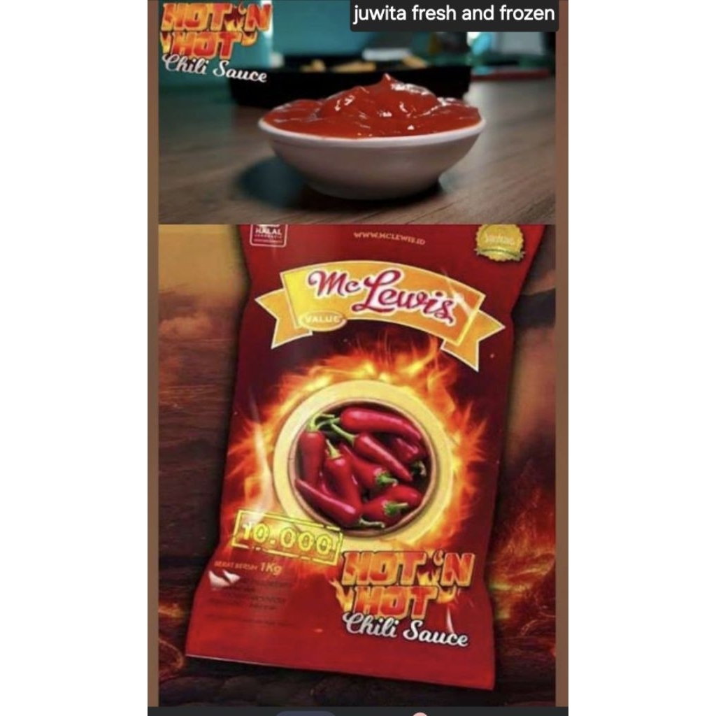 

saus my lewis hot n hot 900G