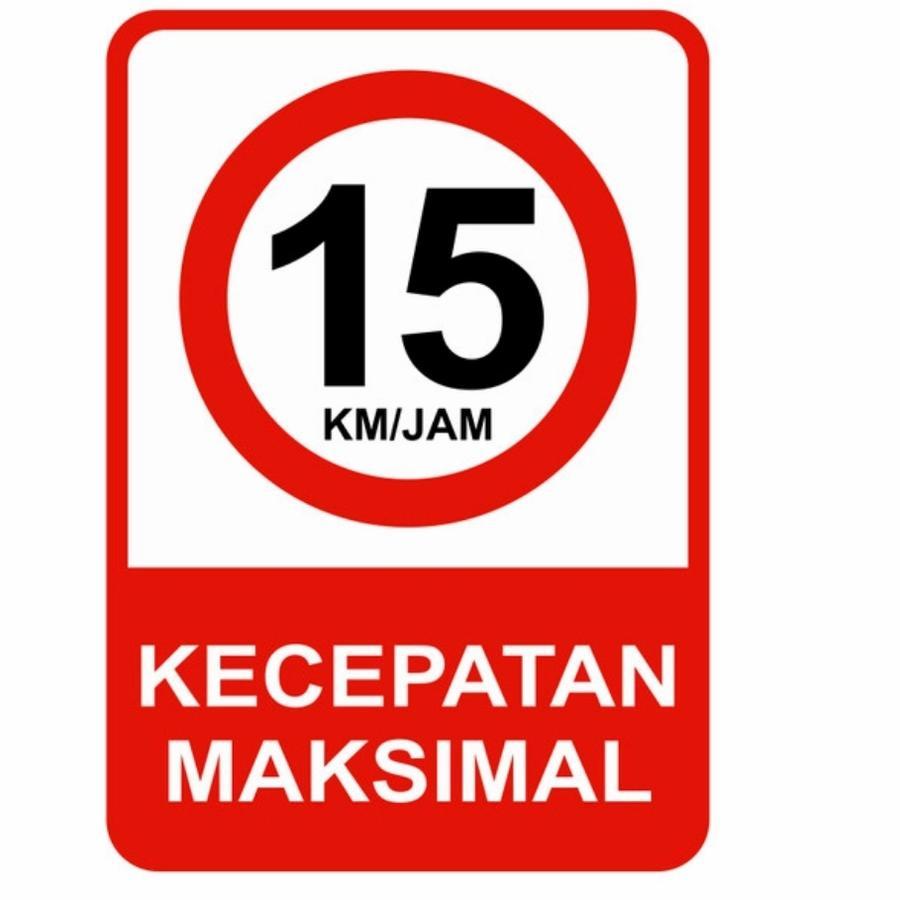 

Papan Peringatan Plat Rambu 1 Pcs Ukuran 35 x 50 Cm Sticker Cutting 15 Km / Jam Kecepatan Maksimal