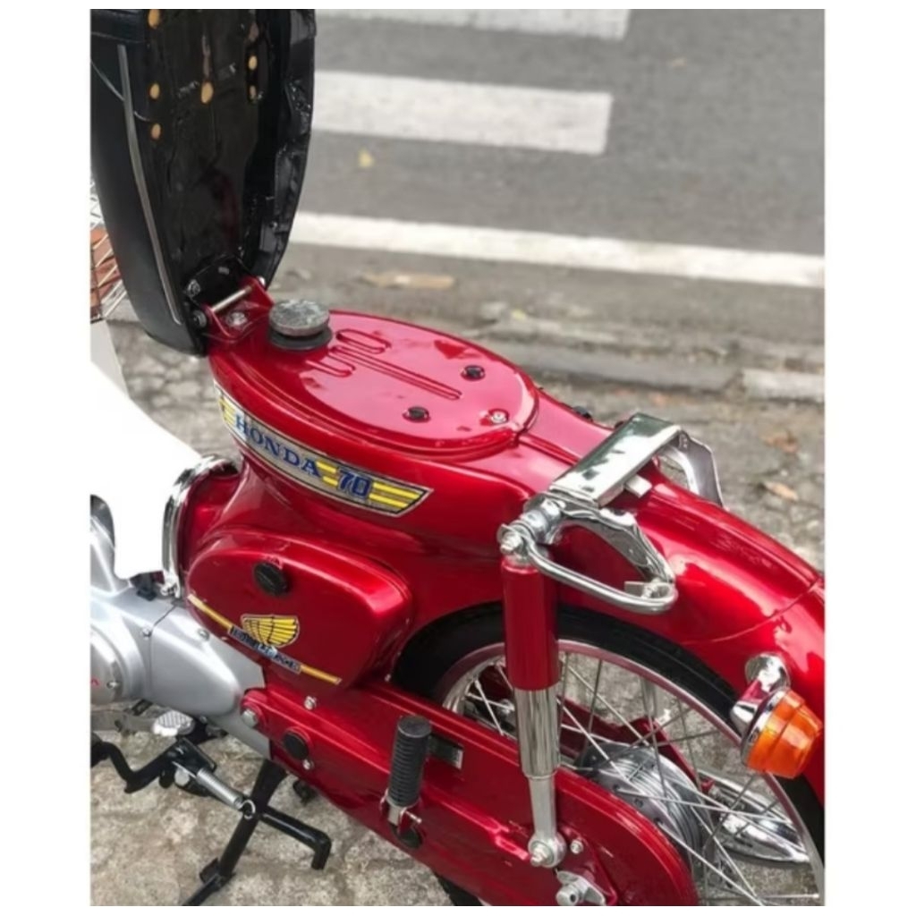 stiker striping honda c70 klasik full set body motor