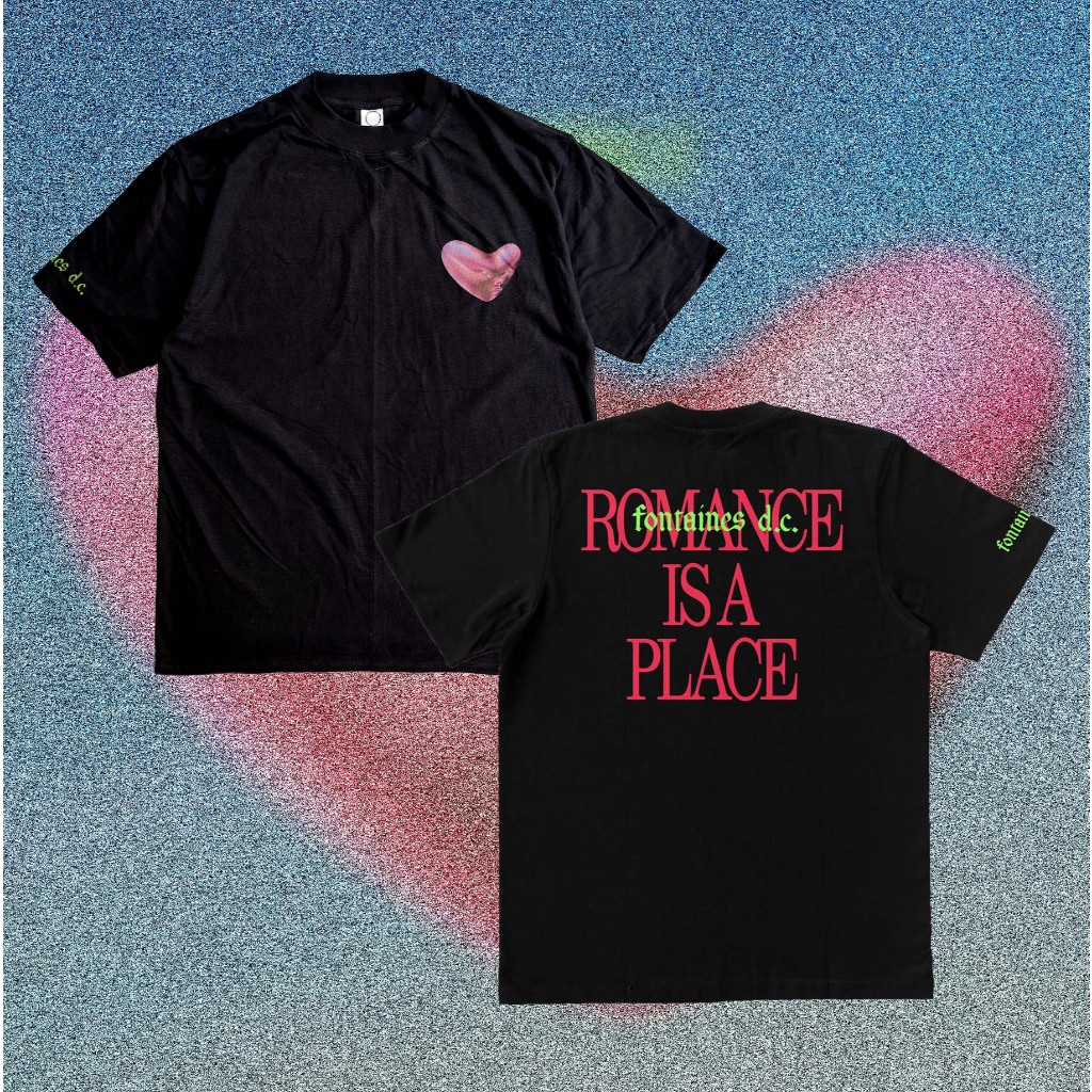 Fontaines DC Heavyweight 16s - Kaos Band Fontaines DC Romance Cotton Combed Bootleg 4