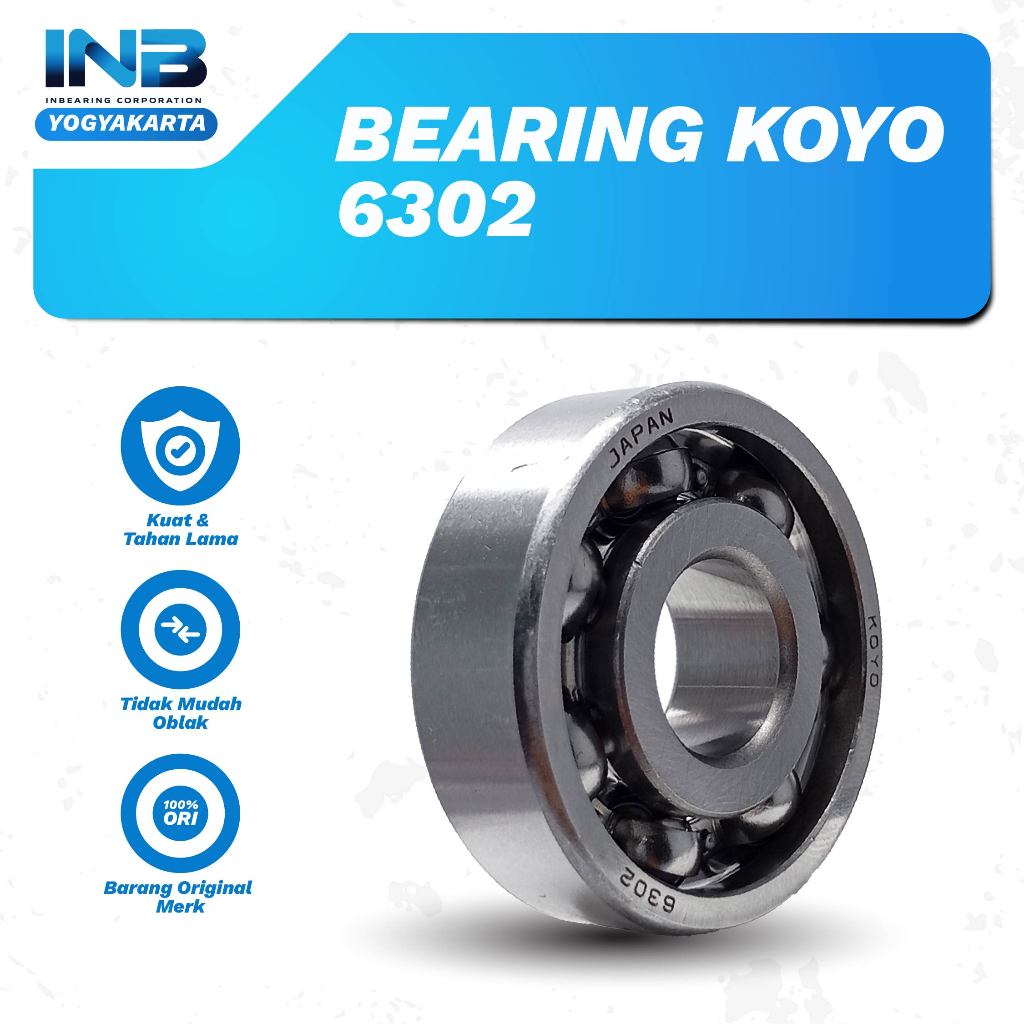 Laker Bearing 6302 KOYO Bearing Gearbox Beat Karbu Gardan Beat As Roda Vario Karbu Original KOYO INB