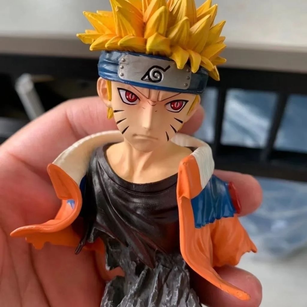 Action Figure Naruto Uzumaki anime mini naruto bust statue figure 10cm