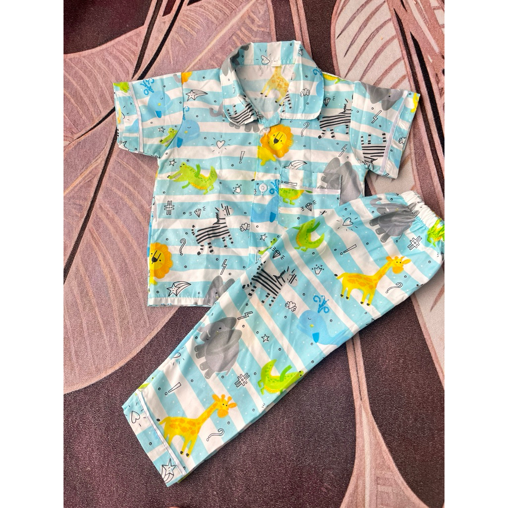 PIYAMA SETELAN BAJU TIDUR ANAK LAKI LAKI (preloved)