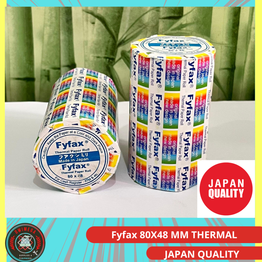 

Kertas Thermal ukuran 80x48 Register Paper Roll Struk Kasir FyFax Made in Japan