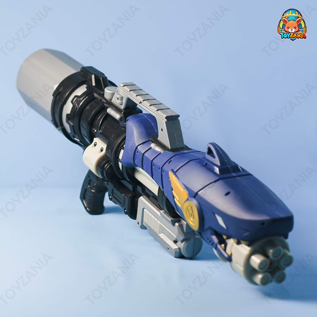 Shark Blaster Water Cannon Gun - Mainan Anak Pistol Tembakan Senapan Air Ikan Hiu Super Sangar