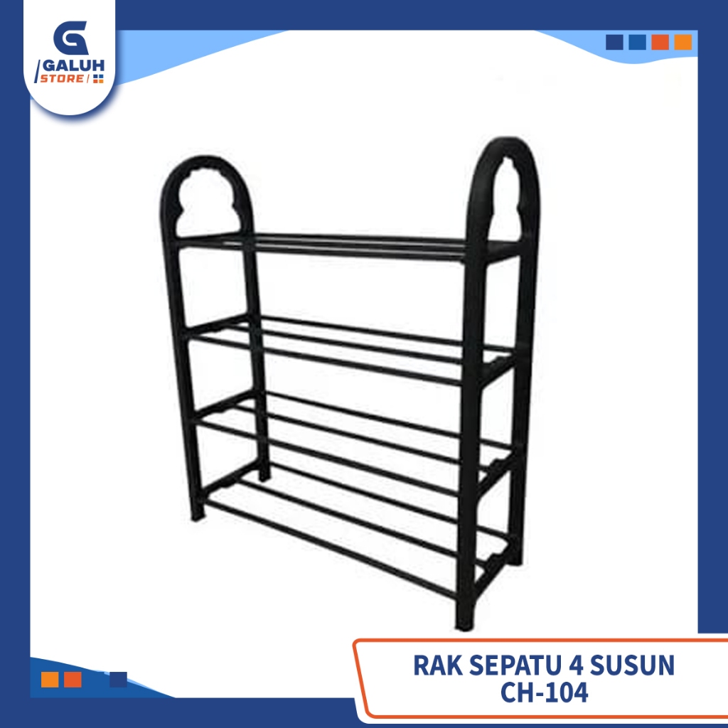 Rak Sepatu Sandal 4 Susun / Rak Sepatu Vanstar / Rak Sepatu CH-104