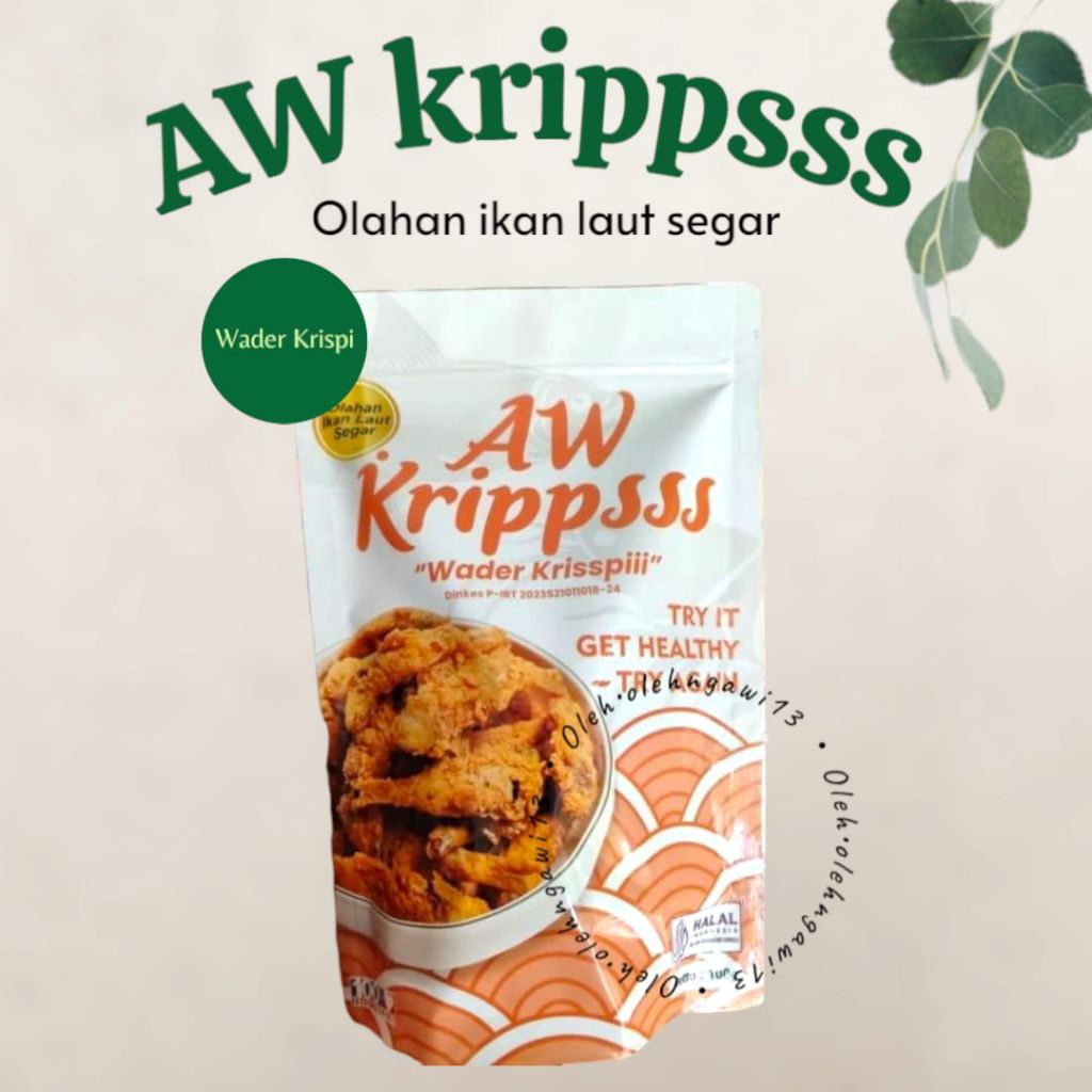 

AW-Krippsss Wader Krispi, wader crispy, olahan wader