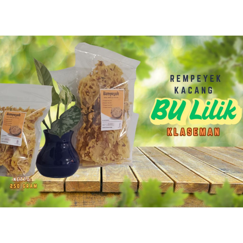 

Rempeyek Bu Lilik Gurih, Lezat, Renyah variasi kacang tanah Bersertifikat HALAL MUI dan PIRT