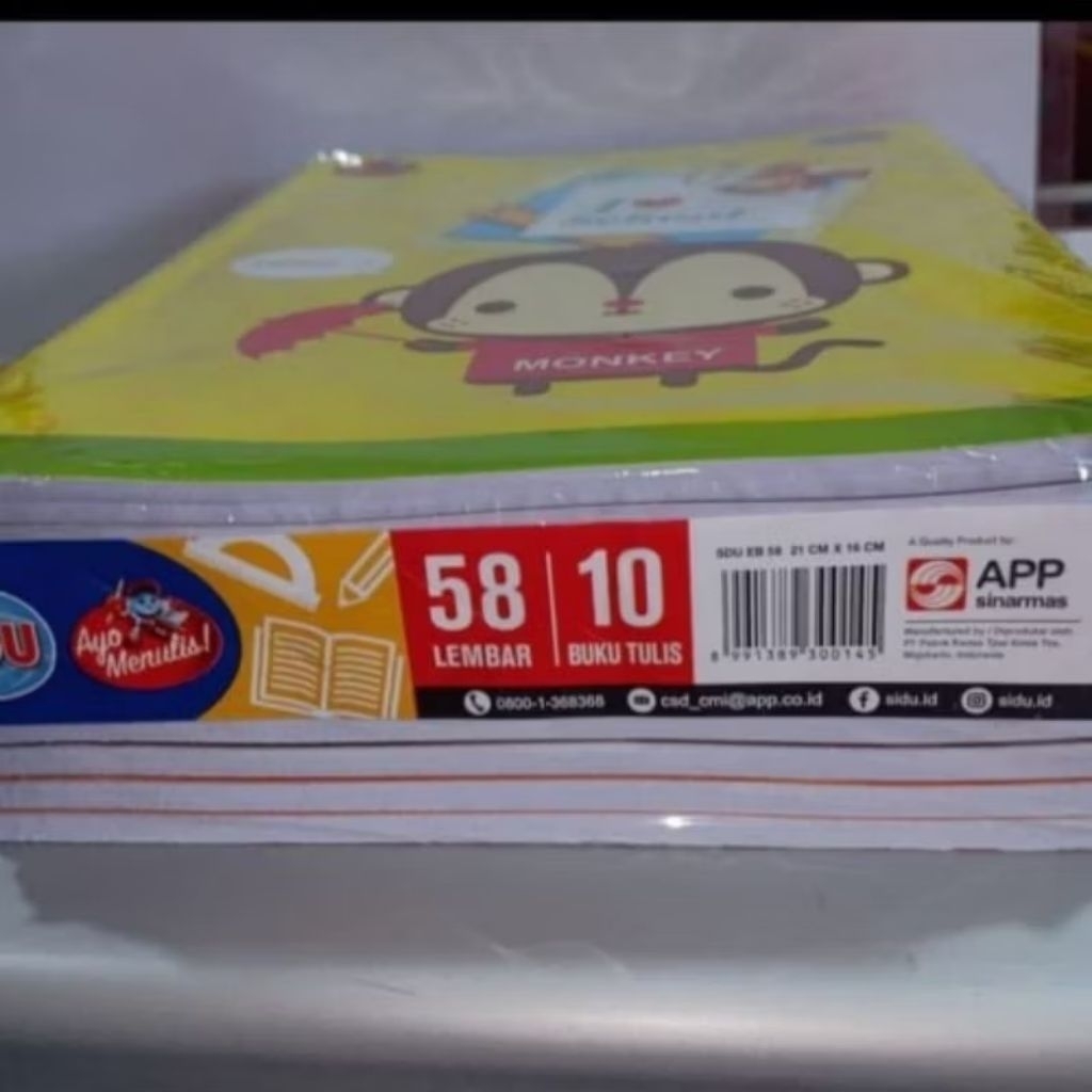 

ECER 1 PCS Buku Tulis SIDU 58 lembar / pcs murah