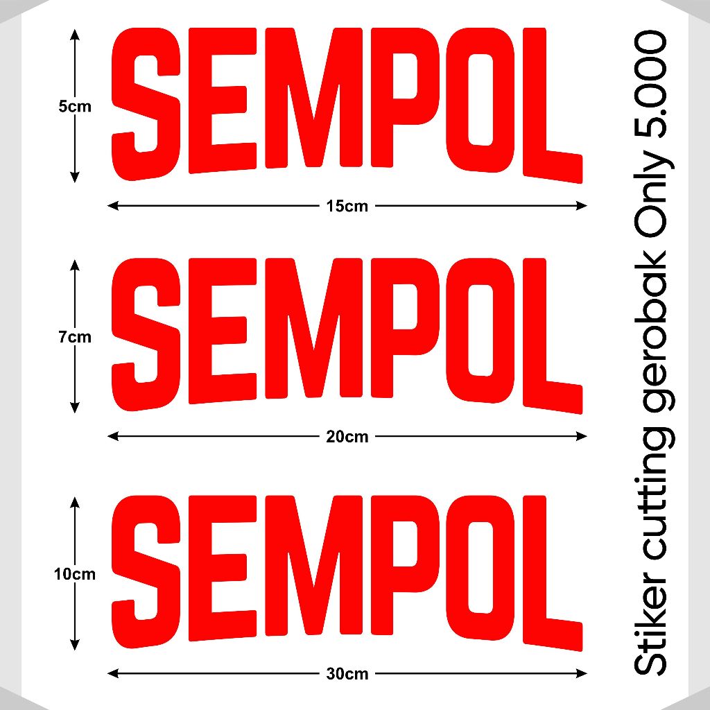

Sempol stiker cutting gerobak