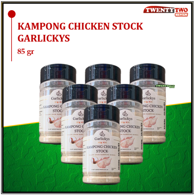 

[doz]|6X Garlickys Kampong Chicken Stock / Kaldu Ayam 85 gr