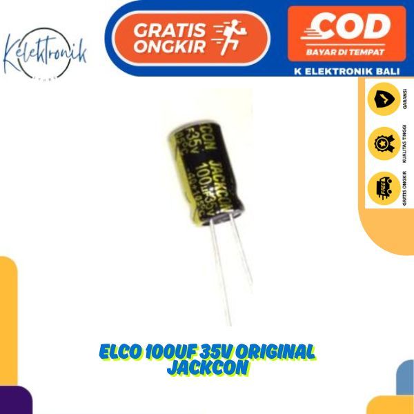 ELCO 100UF 35V ORIGINAL JACKCON