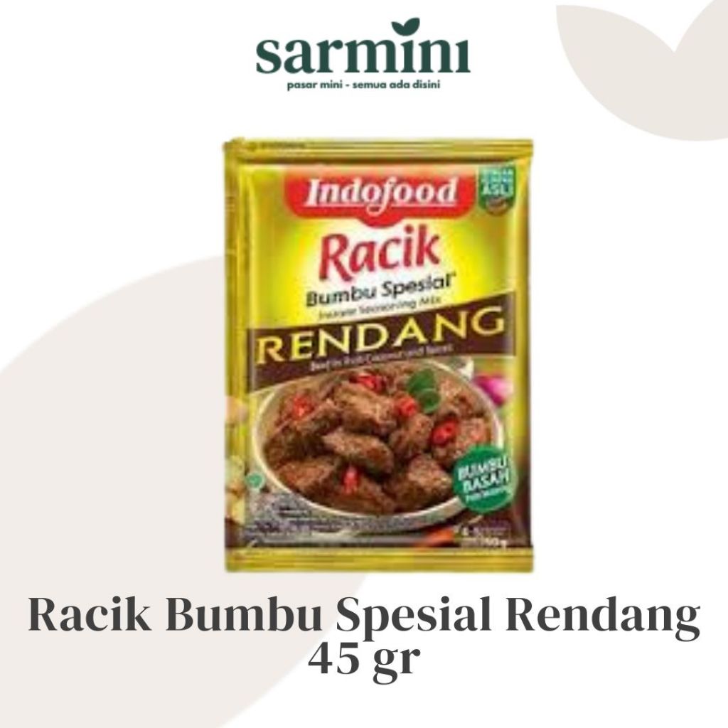 

Racik Bumbu Indofood Rasa Spesial Rendang 50gr