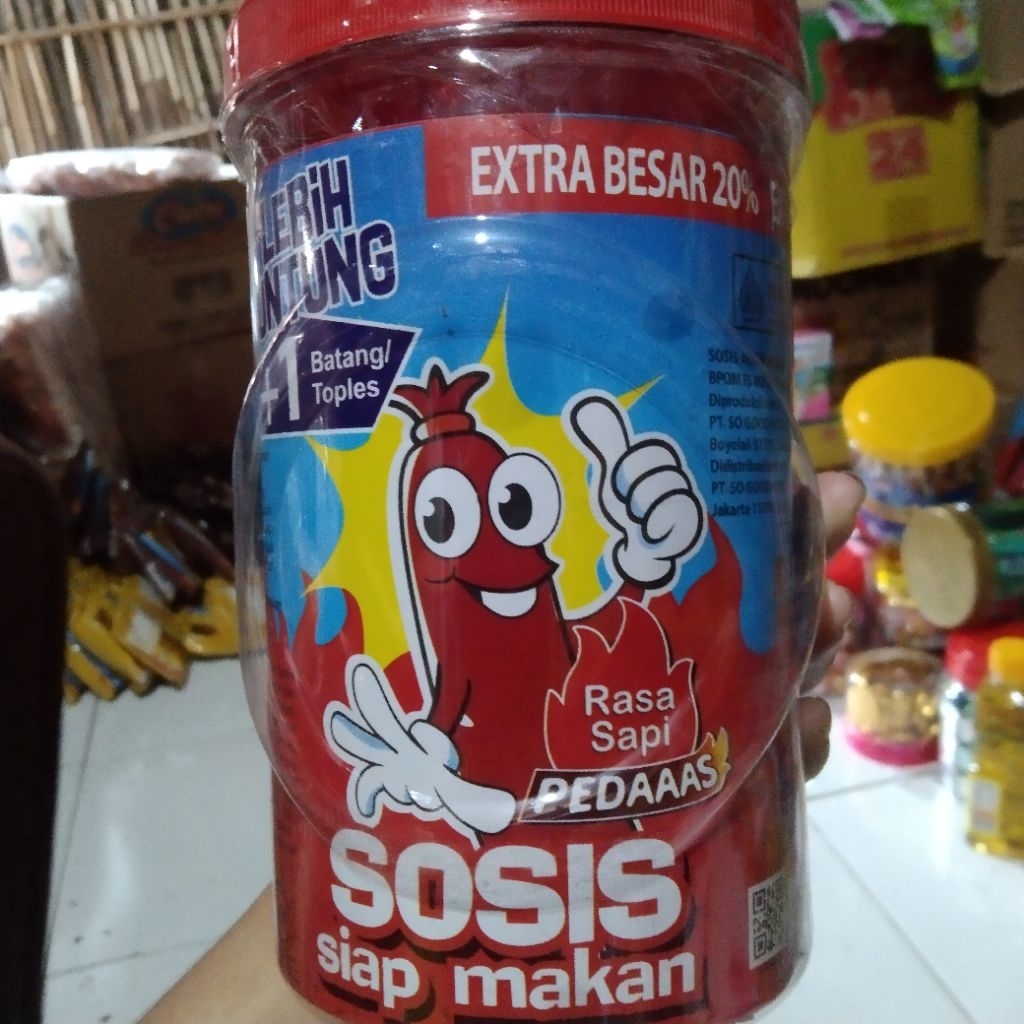 

Sosis sonice siap makan rasa sapi pedas dan original