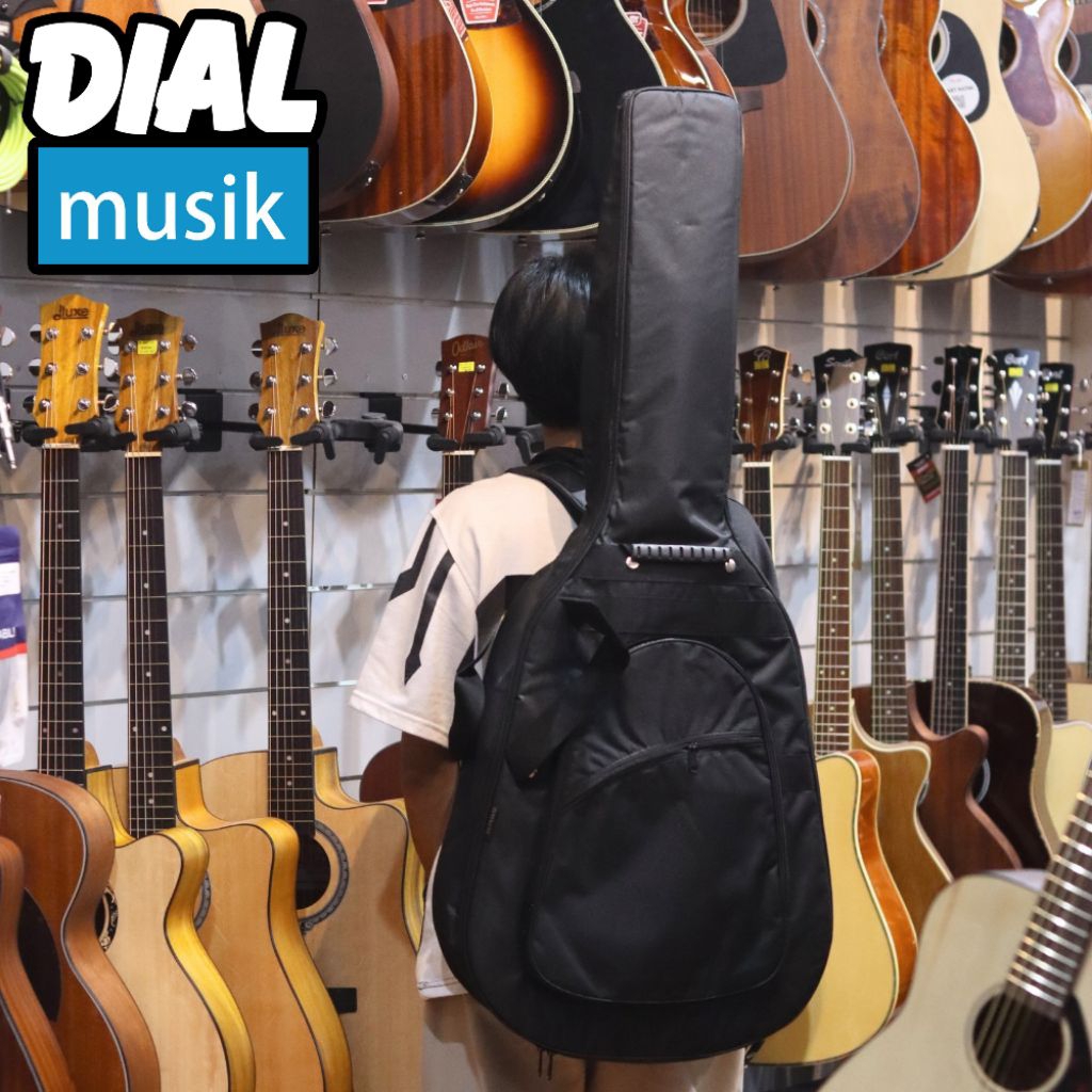 Tas Gitar Akustik Universal - Tas Gitar Akustik Jumbo Busa Tebal Standar