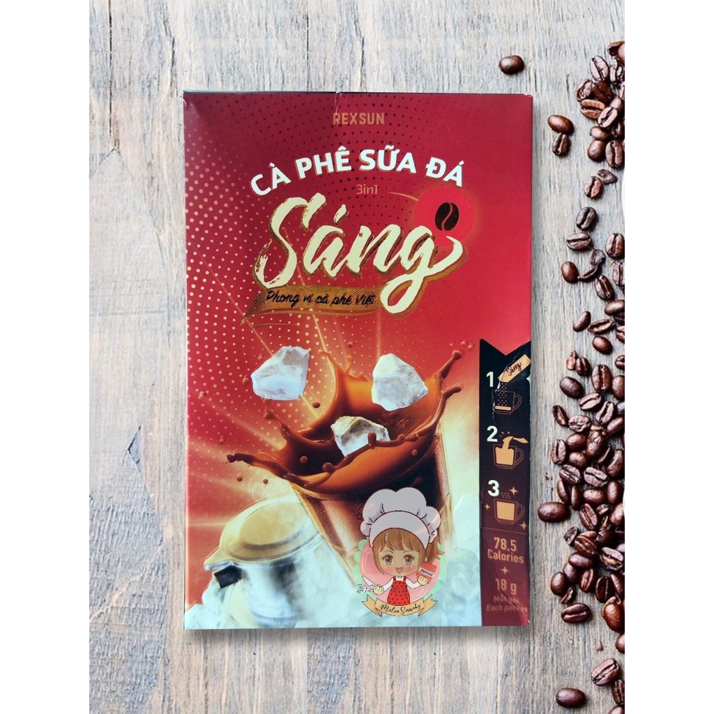 

Kopi vietnam ca phe sua da sang ( 18 g x 12 stick)