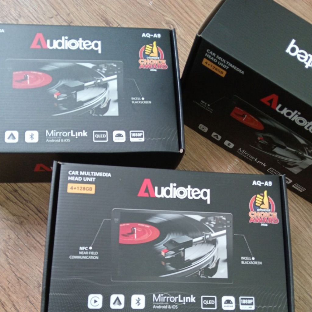 HEAD UNIT AUDIOTEQ AQ9 4/128 GB / HEAD UNIT AUDIOTEQ SUPPORT NFC&360