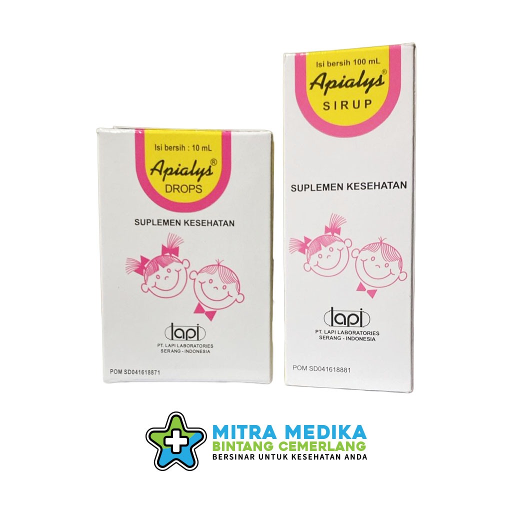 APIALYS SUPLEMEN MAKANAN SIRUP / DROPS UNTUK KEBUTUHAN VITAMIN ANAK (1 BOTOL)