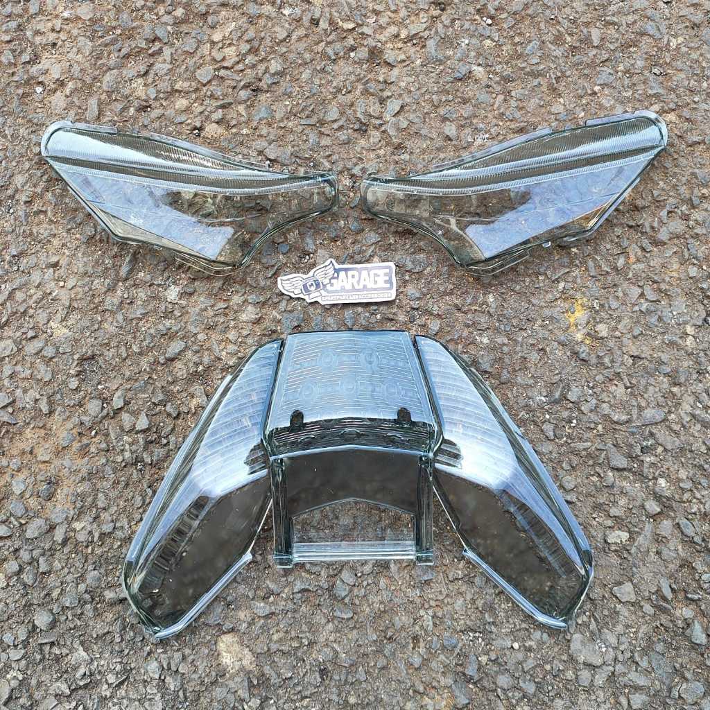 Mika Supra X 125 DD Smoke Fullset Mika Stop Sein Belakanh Honda Supra X 125 DD Smoke Mika Sen Riting