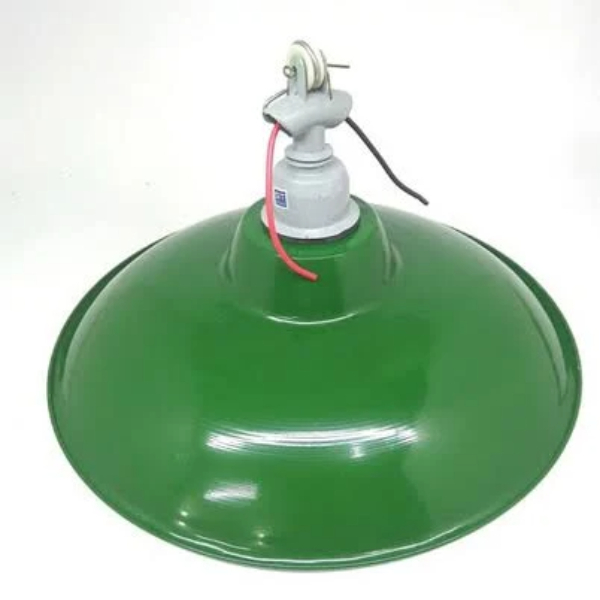 KAP HIJAU BESAR + FITTING / KAP LAMPU JALAN/KAP LAMPU AESTETIC