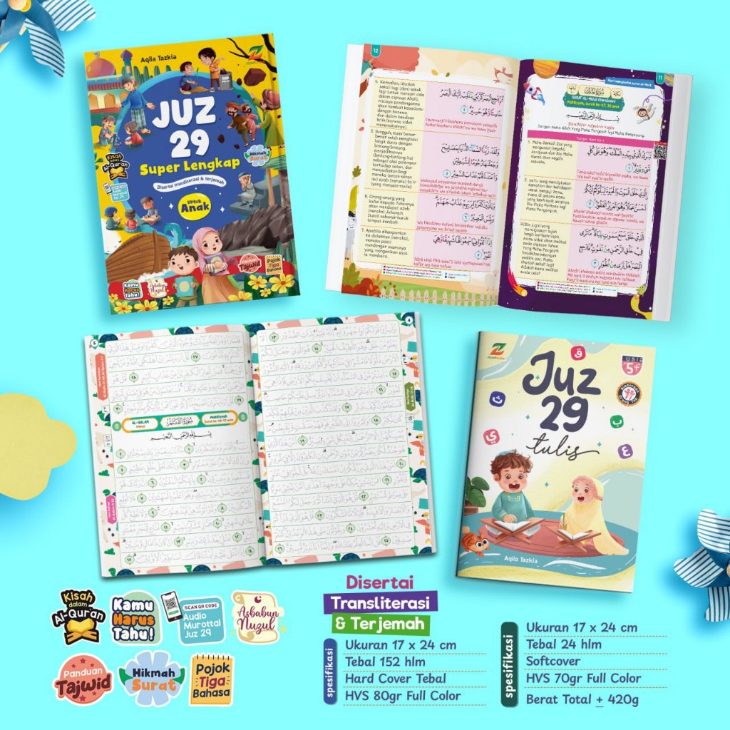 Ziyadbooks Official Buku Paket Juz 29 Super Lengkap Tulis Khusus Untuk Anak