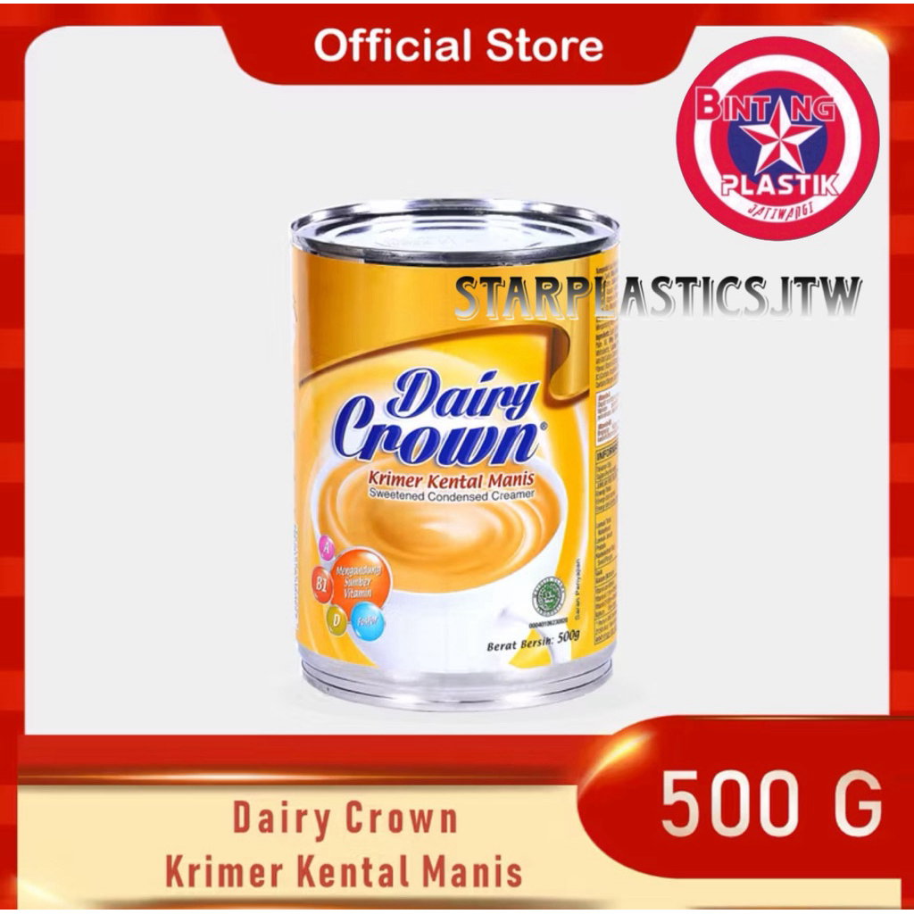 

BEST QUALITY!! Krimer Kental Manis DAIRY CROWN 500gr / Susu Kental Manis / SKM / KKM / Milkbarn Susu Kaleng