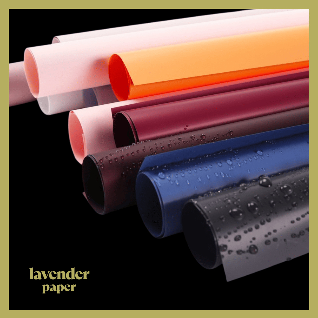 

Isi 20 LEMBAR Flower Wrapping Florist Cellophane Kertas Buket Solid Polos Full Color KB07