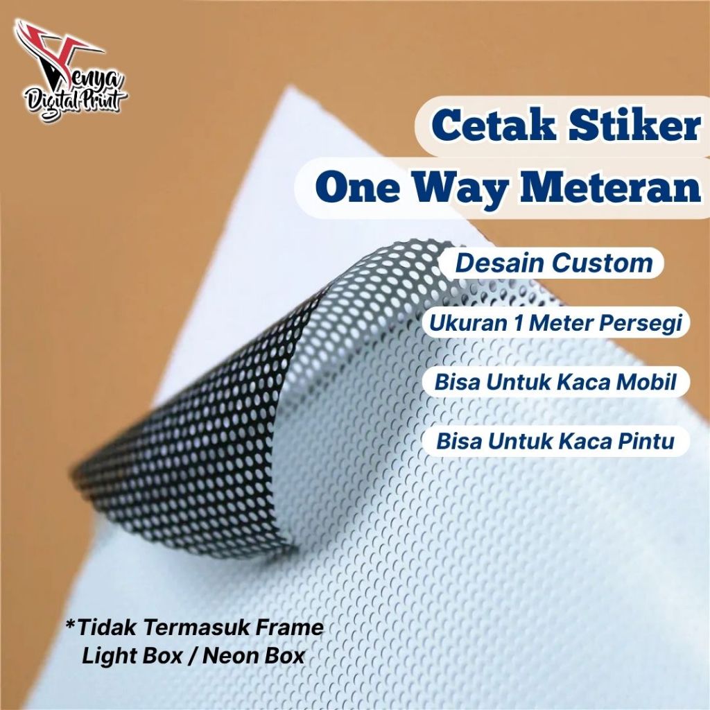 

Cetak Stiker One way Meteran / stiker kaca mobil / stiker kaca pintu / stiker kaca jendela