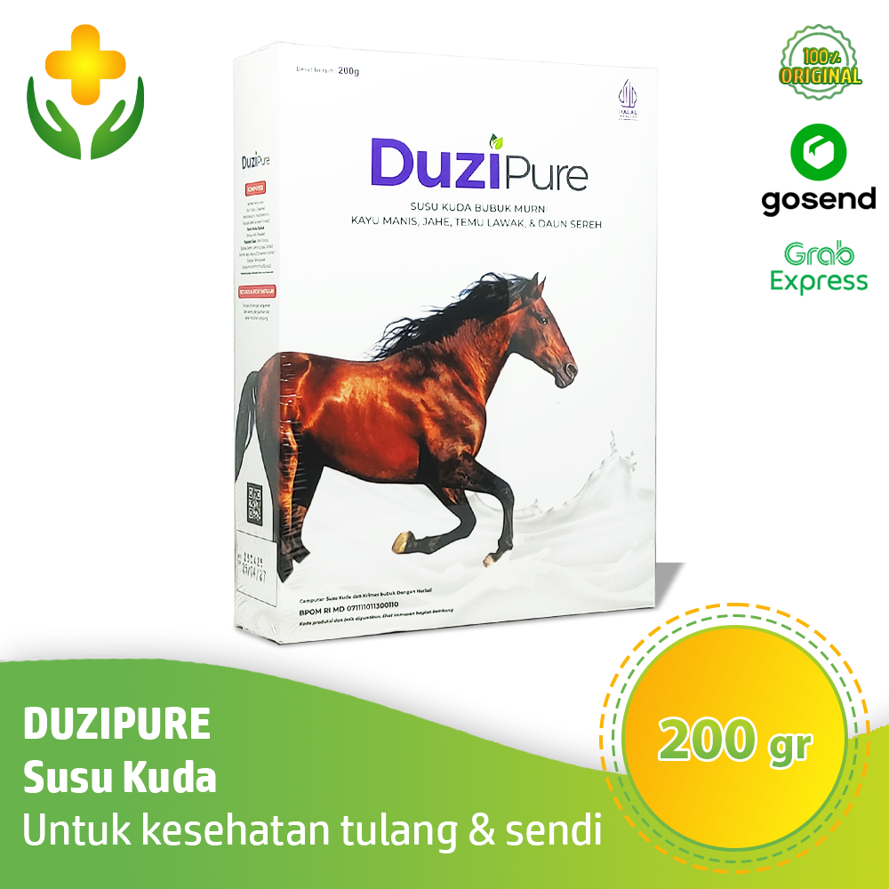

Duzipure Susu Kuda Bubuk 200 gr - Susu Kesehatan Tulang & Sendi | Duzi Pure Susu Kuda