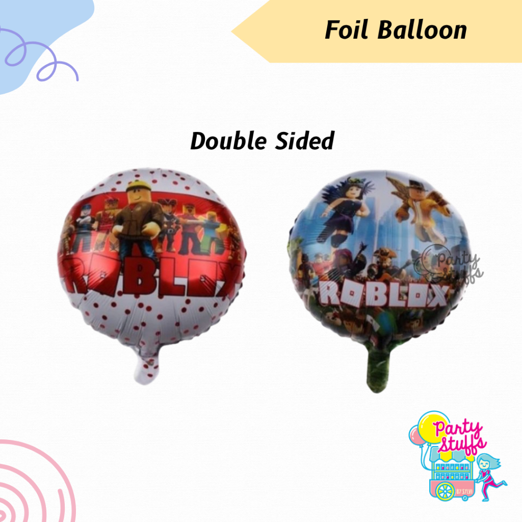 Kaloona.Shop Balon Foil Roblox Roblox Foil Balloon / Balon Dekor Tema Roblox / Roblox Men & Roblox