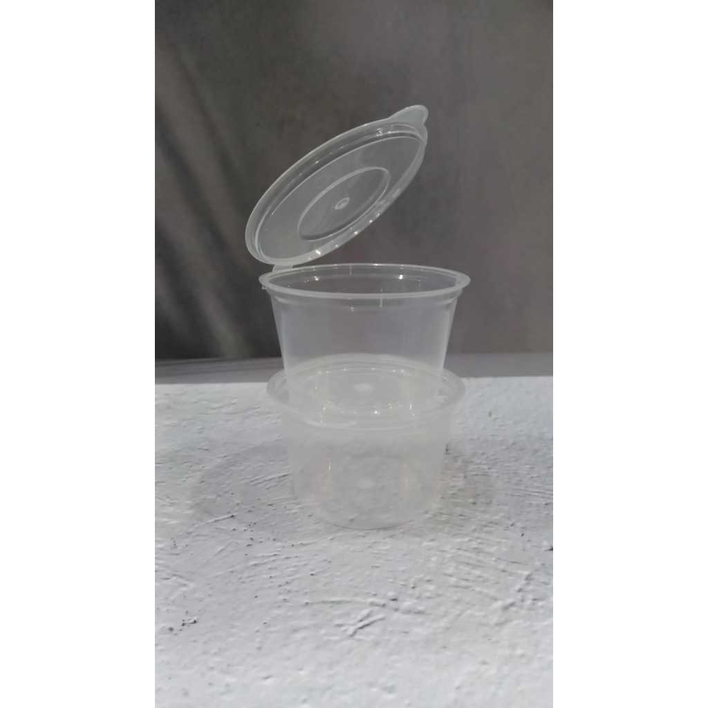 Cup Saus Suapi / victory / Cup Sambal 75ml dan 100ml/ Tempat sambal plus tutup sambung