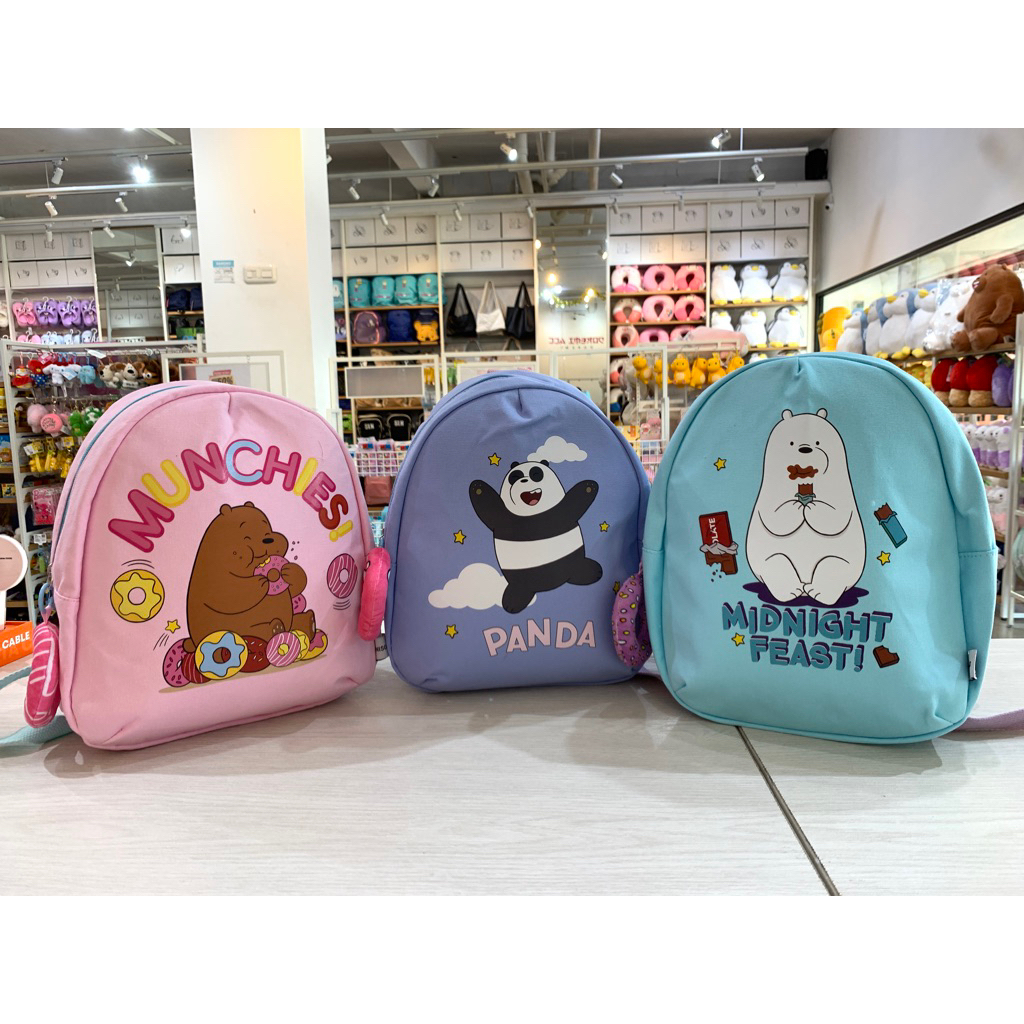 MINISO MINI BACKPACK / TAS RANSEL WE BARE BEARS