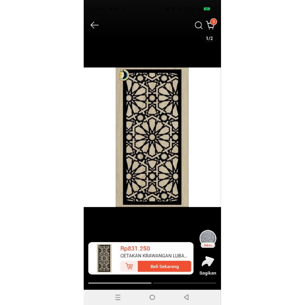 

cutting ACP dengan LED
