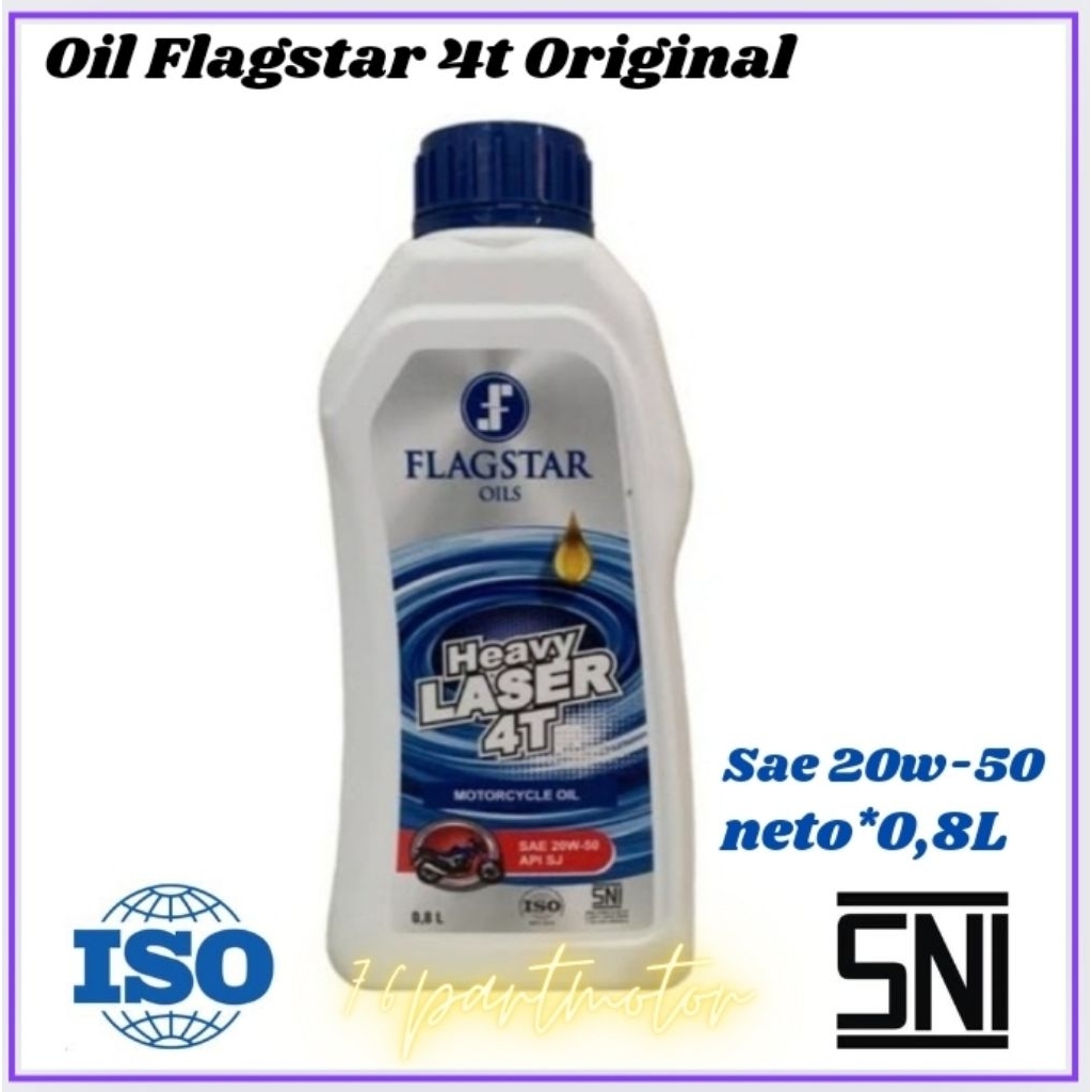 OLI MESIN 4T FLAGSTAR 1 SAE 20W-50 SNI (Original 100%)