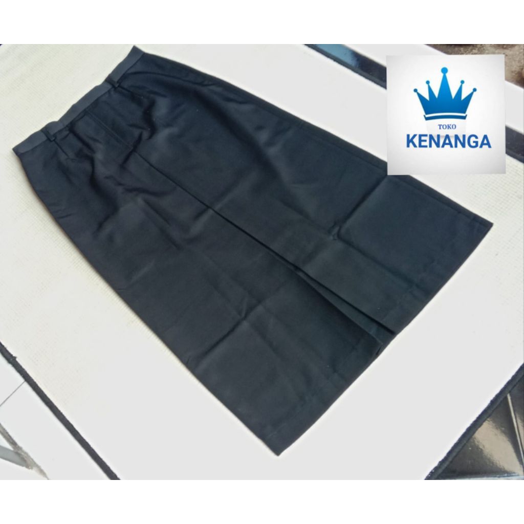 Rok span maxi hitam cubit depan anak SMP SMA seragam sekolah rok span maxi perempuan