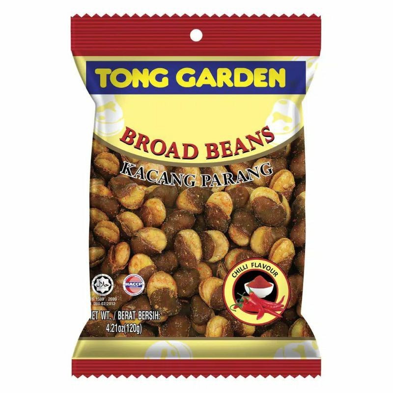 

[oddsolshop] pekanbaru/Tong Garden Broad Beans 120GR Kacang Parang Pedas Chilli Flavour