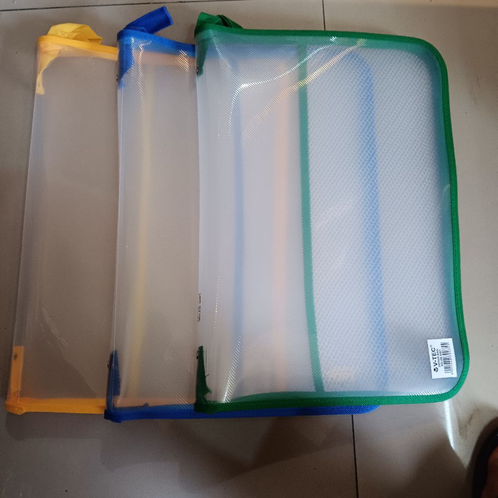 

Map plastik Map Zipper resleting putar