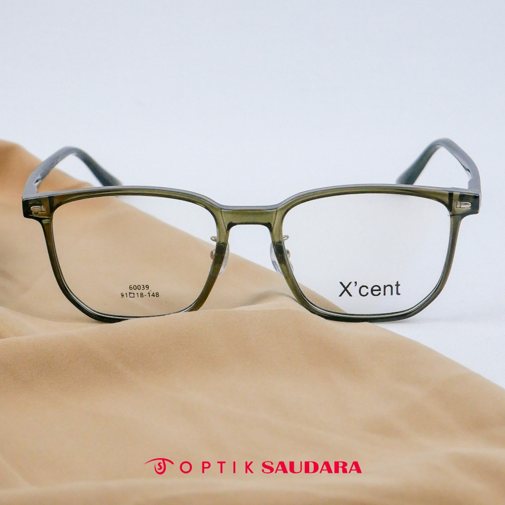 Optik Saudara - Frame Xcent - Kacamata Unisex Square Style Modern F XC60039 C2 51