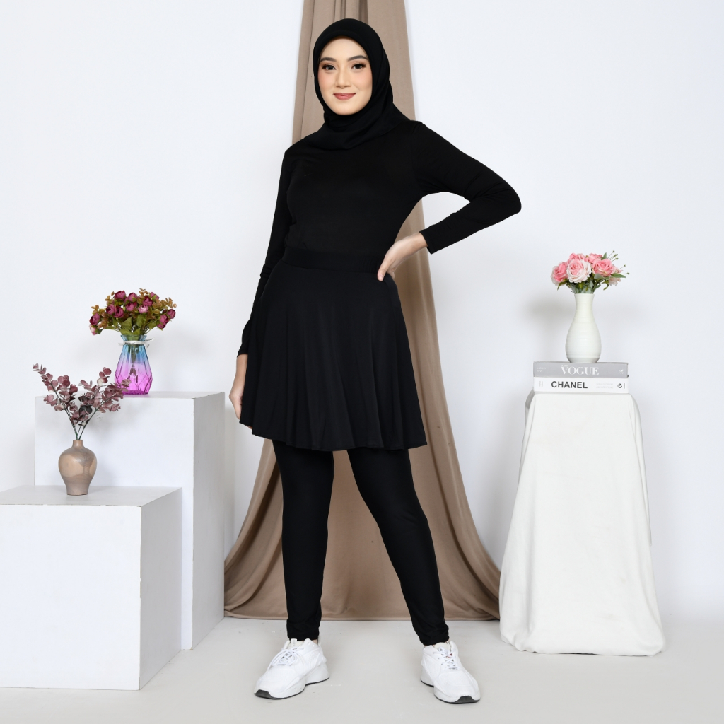 Legging Rok Olahraga Wanita / Legging Senam Wanita jumbo