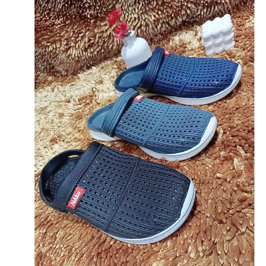 NK 151 - Sandal bakpao NIKKO 8151  / 8153 cek nikko 8155 model terbaru SEPATU PRIA SLOP SANDAL PRIA 