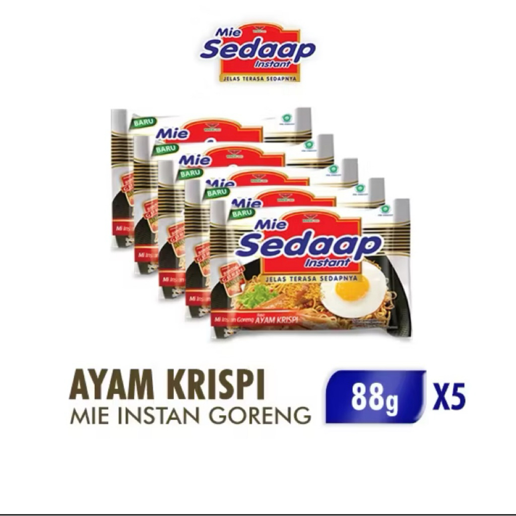 

Mie Sedaap Ayam Krispi 88g x 5 – Gurih, Nendang, Bikin Ketagihan! | Sembako Express