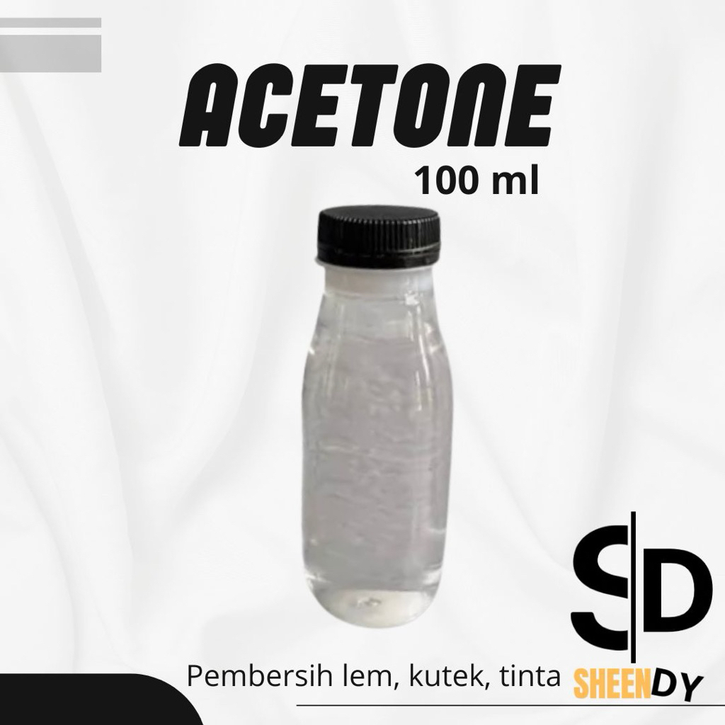 ACETONE | 100 ML | PEMBERSIH KUTEK TINTA LEM