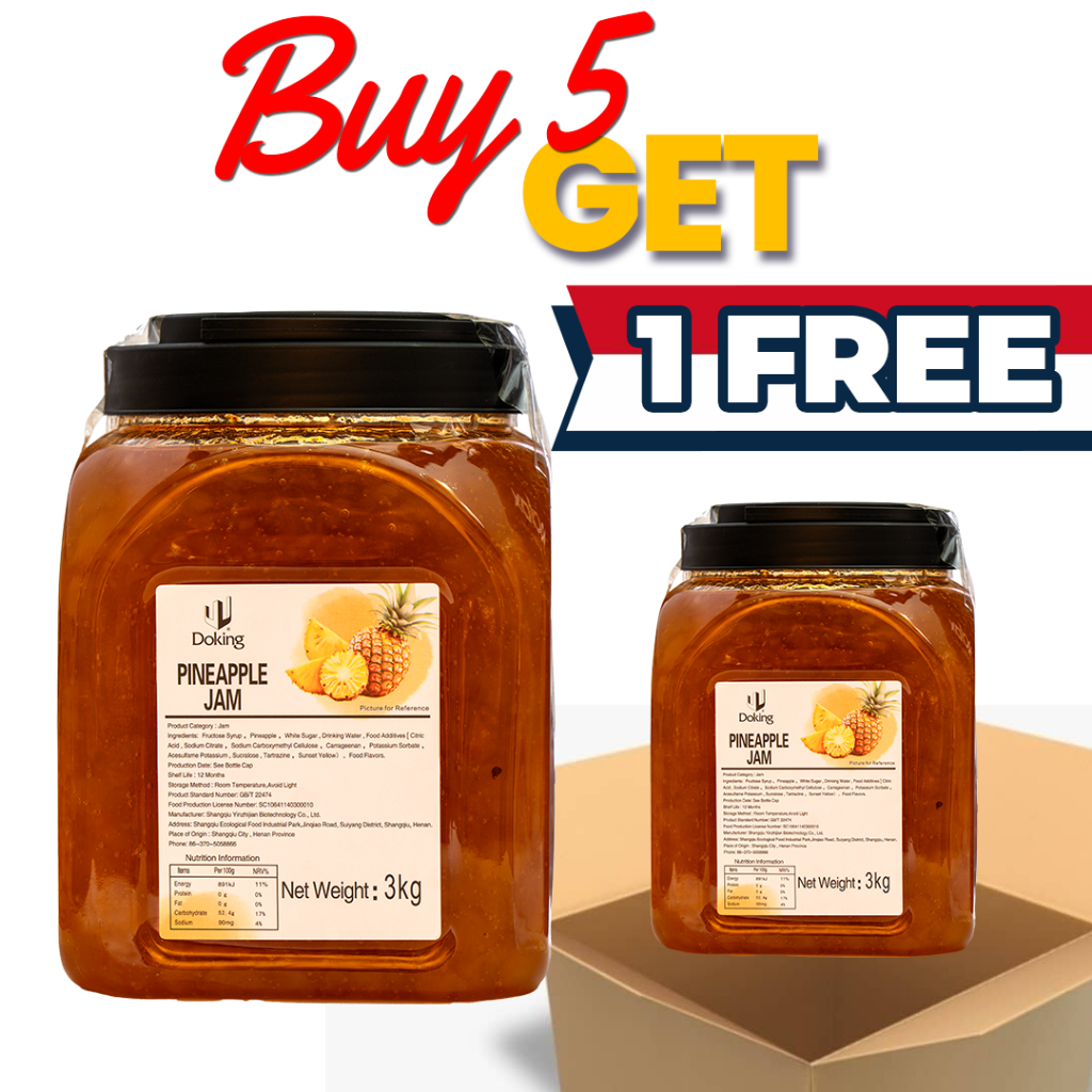 

PROMO KEMERDEKAAN BELI 5 GRATIS 1 - Doking Pineapple Jam @3kg x 6 jar