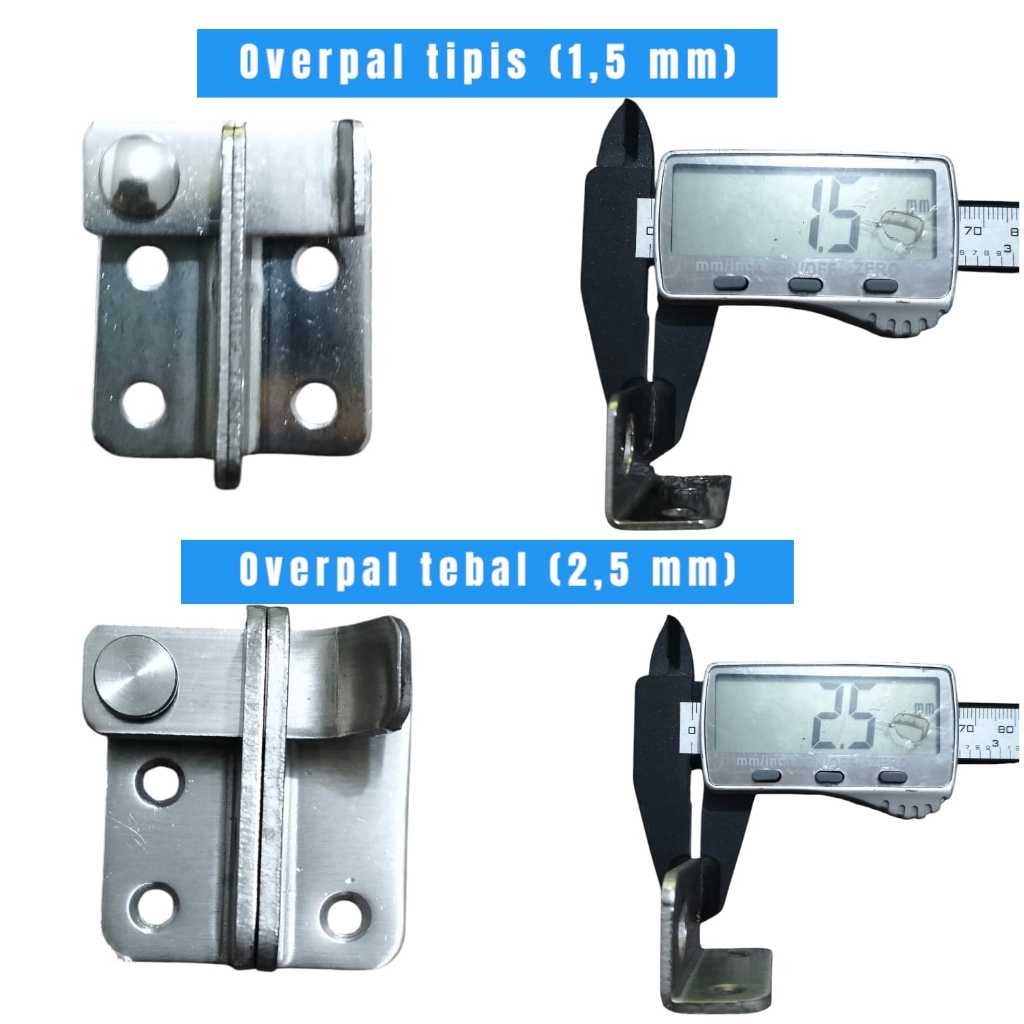 Lukchup_20 Grendel Overpal Gembok Kunci Slot / Overpal Pintu Geser Stenlis