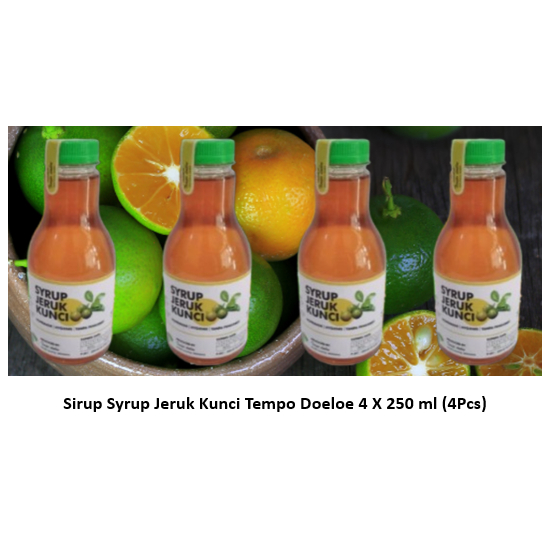 

Sirup Syrup Jeruk Kunci Tempo Doeloe 4 X 250 ml (4Pcs)