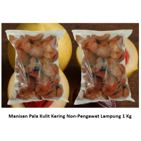 Manisan Pala Kulit Kering Non-Pengawet Lampung 1 Kg