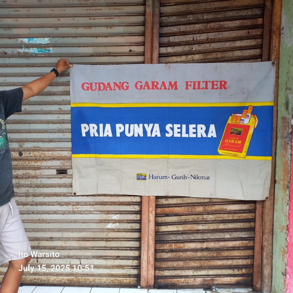 Spanduk warung jadul bahan kain 16